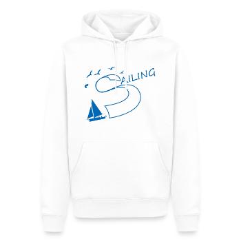 Segeln, Segelschiff, Segler - Männer Premium Bio Hoodie - Weiß - Vorne - Nico (187cm)
