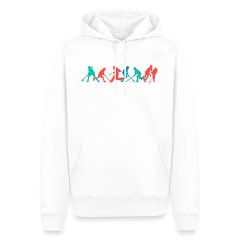 Hockey Kids Spring - Sweat à capuche Premium bio Homme - blanc - Devant - Nico (187cm)