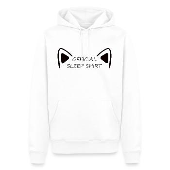 Cat - Chemise de sommeil officielle - Sweat à capuche Premium bio Homme - blanc - Devant - Nico (187cm)