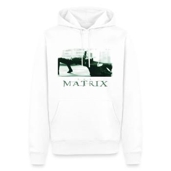 Matrix Neo Arts Martiaux - Sweat à capuche Premium bio Homme - blanc - Devant - Nico (187cm)