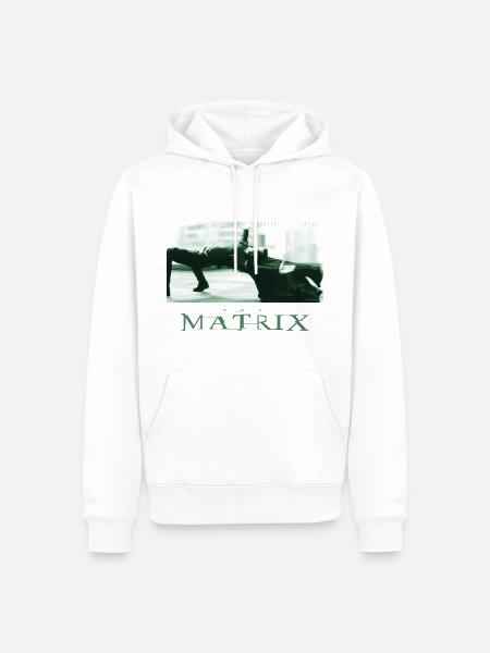 Matrix Neo Arts Martiaux - Sweat à capuche Premium bio Homme - blanc