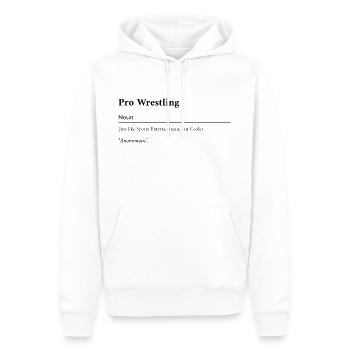Divertissement sportif mais plus frais - Sweat à capuche Premium bio Homme - blanc - Devant - Nico (187cm)