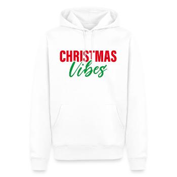 Weihnachtliche Stimmung - Männer Premium Bio Hoodie - Weiß - Vorne - Nico (187cm)