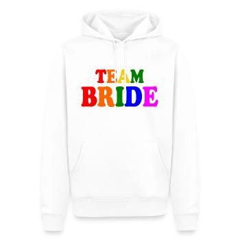 Team bride - Männer Premium Bio Hoodie - Weiß - Vorne - Nico (187cm)