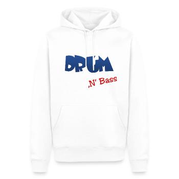 Drum n Bass - Männer Premium Bio Hoodie - Weiß - Vorne - Nico (187cm)