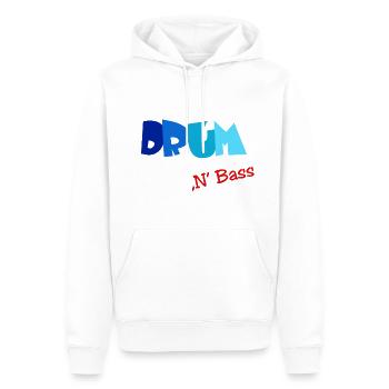 Drum n Bass, Elektro, Techno, Minimal - Männer Premium Bio Hoodie - Weiß - Vorne - Nico (187cm)