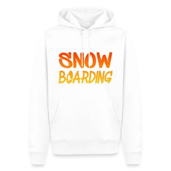 snowboardin, boarder - Männer Premium Bio Hoodie - Weiß - Vorne - Nico (187cm)