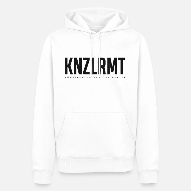 KNZLRMT – basic - Männer Premium Bio Hoodie - Weiß