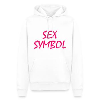 Sex symbol - Männer Premium Bio Hoodie - Weiß - Vorne - Nico (187cm)