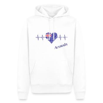 Australien Australia - Männer Premium Bio Hoodie - Weiß - Vorne - Nico (187cm)