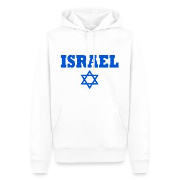 israel - Männer Premium Bio Hoodie - Weiß - Vorne - Nico (187cm)