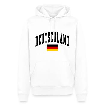 Allemagne - Sweat à capuche Premium bio Homme - blanc - Devant - Nico (187cm)