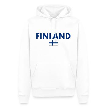 Finlande - Sweat à capuche Premium bio Homme - blanc - Devant - Nico (187cm)