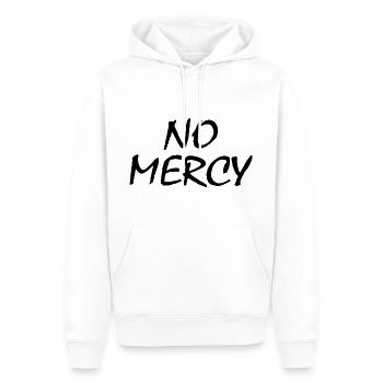 No mercy - Männer Premium Bio Hoodie - Weiß - Vorne - Nico (187cm)