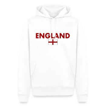 England - Männer Premium Bio Hoodie - Weiß - Vorne - Nico (187cm)