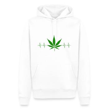 Kiffen Weed Ganja - Männer Premium Bio Hoodie - Weiß - Vorne - Nico (187cm)