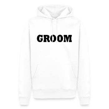 Groom - Männer Premium Bio Hoodie - Weiß - Vorne - Nico (187cm)