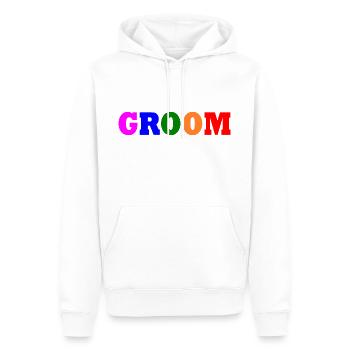 Groom - Männer Premium Bio Hoodie - Weiß - Vorne - Nico (187cm)