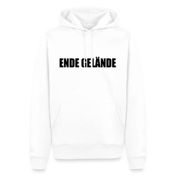 Ende gelände - Männer Premium Bio Hoodie - Weiß - Vorne - Nico (187cm)