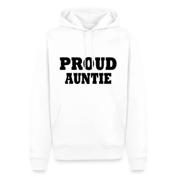 Proud auntie - Männer Premium Bio Hoodie - Weiß - Vorne - Nico (187cm)