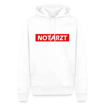 Notarzt - Männer Premium Bio Hoodie - Weiß - Vorne - Nico (187cm)