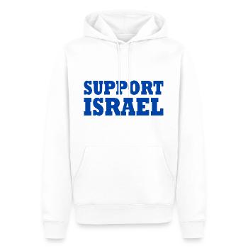 Support israel - Männer Premium Bio Hoodie - Weiß - Vorne - Nico (187cm)