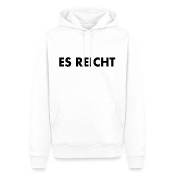 Es reicht - Männer Premium Bio Hoodie - Weiß - Vorne - Nico (187cm)
