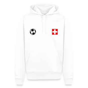 Suisse - Sweat à capuche Premium bio Homme - blanc - Devant - Nico (187cm)