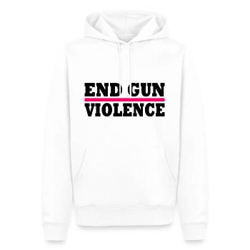 End gun violence - Sweat à capuche Premium bio Homme - blanc - Devant - Nico (187cm)