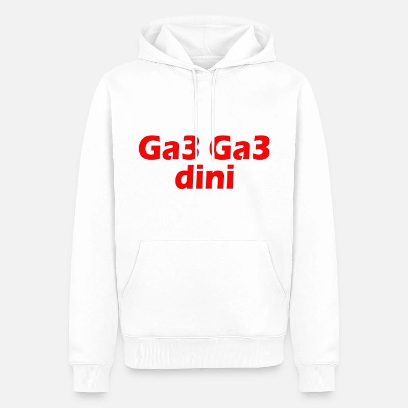 Ga3 ga3 dini - Männer Premium Bio Hoodie - Weiß