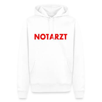 Notarzt - Männer Premium Bio Hoodie - Weiß - Vorne - Nico (187cm)