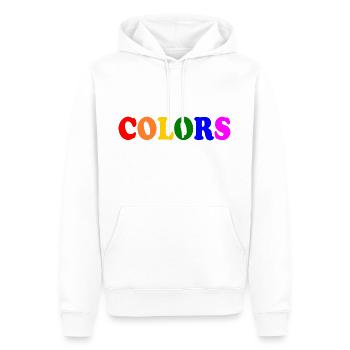 Colors lgbt - Männer Premium Bio Hoodie - Weiß - Vorne - Nico (187cm)