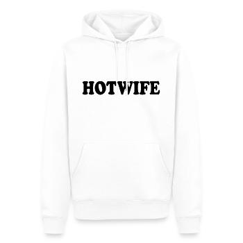 Hotwife - Männer Premium Bio Hoodie - Weiß - Vorne - Nico (187cm)