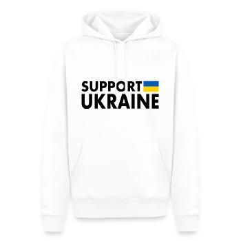 Support ukraine - Männer Premium Bio Hoodie - Weiß - Vorne - Nico (187cm)