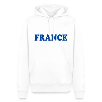 France - Männer Premium Bio Hoodie - Weiß - Vorne - Nico (187cm)