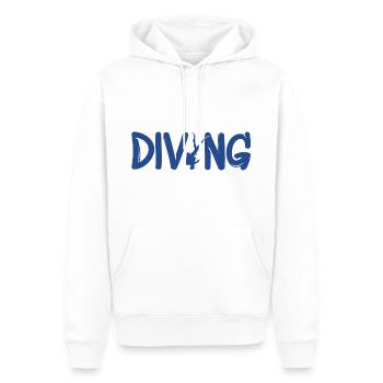 Tauchen - Männer Premium Bio Hoodie - Weiß - Vorne - Nico (187cm)