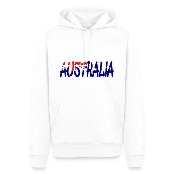 Australien, Australia, Down Under, Aussie - Männer Premium Bio Hoodie - Weiß - Vorne - Nico (187cm)