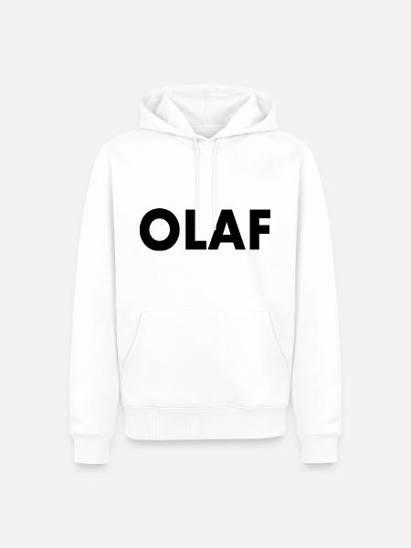 Olaf - Sweat à capuche Premium bio Homme - blanc
