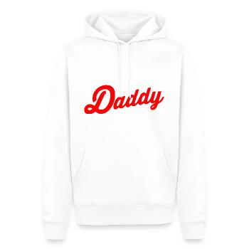 Daddy - Sweat à capuche Premium bio Homme - blanc - Devant - Nico (187cm)