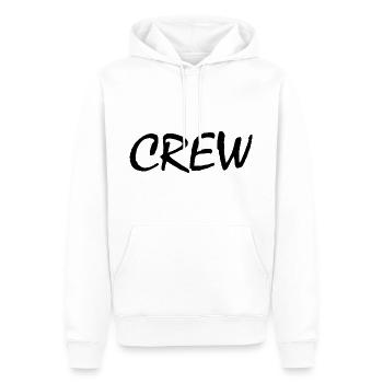 Crew - Sweat à capuche Premium bio Homme - blanc - Devant - Nico (187cm)