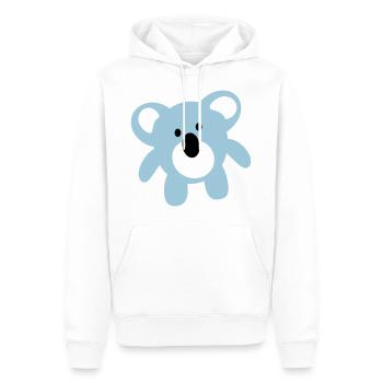 koala - Männer Premium Bio Hoodie - Weiß - Vorne - Nico (187cm)