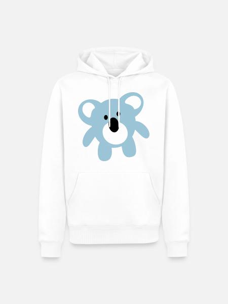 koala - Männer Premium Bio Hoodie - Weiß