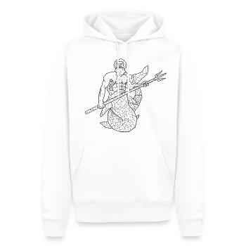 Wassermann - Männer Premium Bio Hoodie - Weiß - Vorne - Nico (187cm)