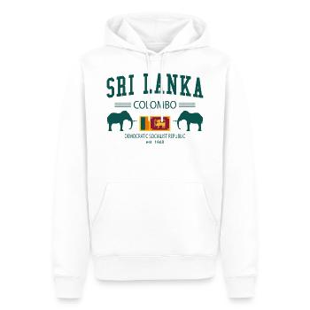 Sri Lanka - Männer Premium Bio Hoodie - Weiß - Vorne - Nico (187cm)