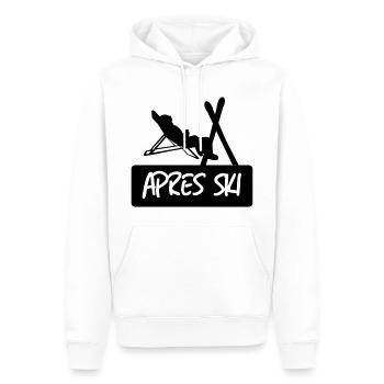 Ski,Ski fahren,Skiing,Apres ski,freeski,freeskiing - Männer Premium Bio Hoodie - Weiß - Vorne - Nico (187cm)