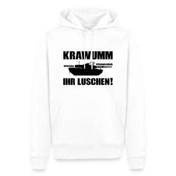 Leopard 2 Panzer Tank Kampfpanzer - Männer Premium Bio Hoodie - Weiß - Vorne - Nico (187cm)