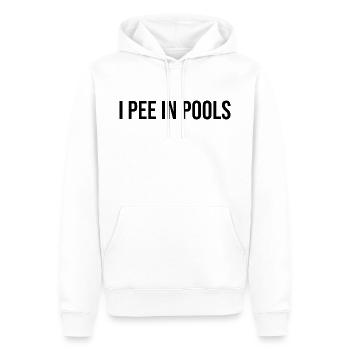 I Pee In Pools - Männer Premium Bio Hoodie - Weiß - Vorne - Nico (187cm)