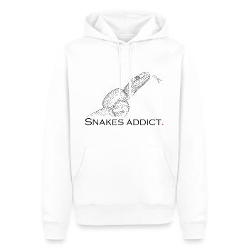Snakes addict - Men’s Premium Organic Hoodie - white - Front - Nico (187cm)