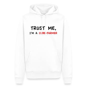 Trust Me I'm a Cube-Farmer - Männer Premium Bio Hoodie - Weiß - Vorne - Nico (187cm)