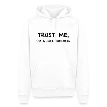 Croyez-moi, je suis un comédien de code - Sweat à capuche Premium bio Homme - blanc - Devant - Nico (187cm)